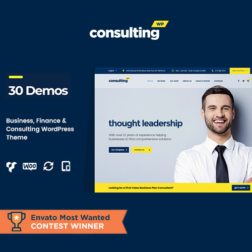 Consulting – Business Finance WordPress Theme at $3.49 only