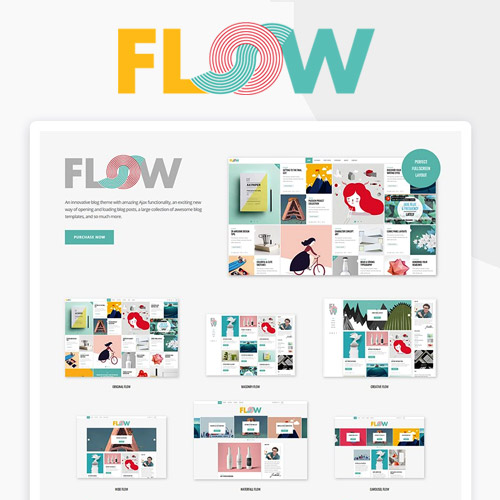 Flow – A Fresh Creative Blog Theme at $3.49 only - WPSHOP
