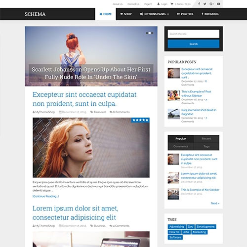MyThemeShop Schema WordPress Theme at $3.49 only - WPSHOP