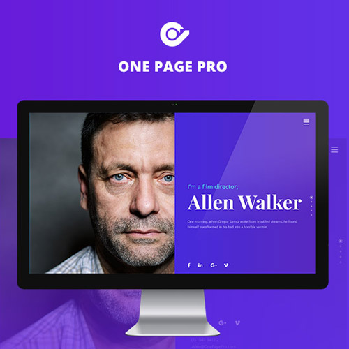 One Page Pro – Multi Purpose OnePage WordPress Theme at $3.49 only - WPSHOP