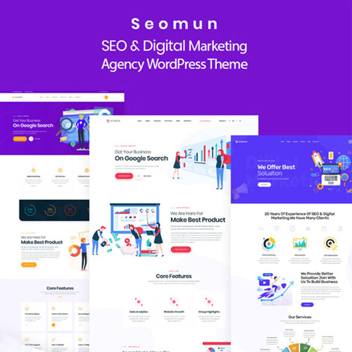 Seomun – Digital Marketing Agency WordPress Theme at $3.49 only - WPSHOP