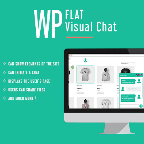 WP Flat Visual Chat – Live Chat & Remote View for WordPress at $3.49 ...
