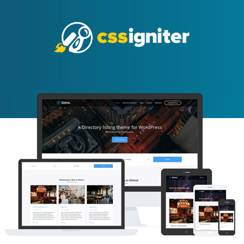 CSS Igniter Listee WordPress Theme at $3.49 only - WPSHOP