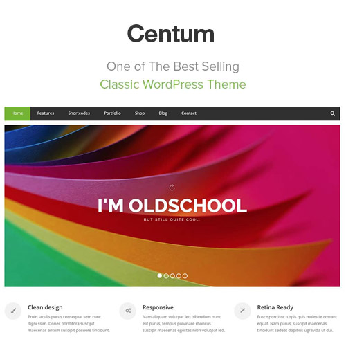 Centum – Responsive WordPress Theme at $3.49 only - WPSHOP