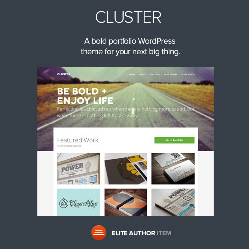 Cluster – A Bold Portfolio WordPress Theme at $3.49 only - WPSHOP