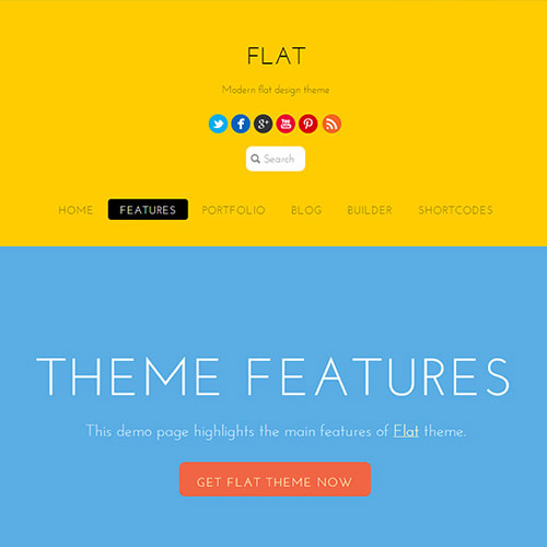 Themify Flat WordPress Theme at $3.49 only - WPSHOP