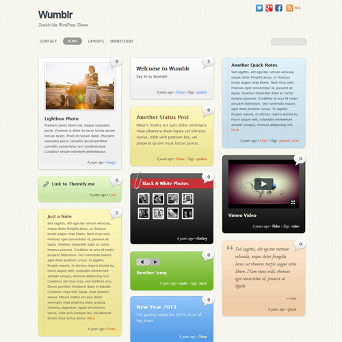 Themify Wumblr WordPress Theme at $3.49 only - WPSHOP