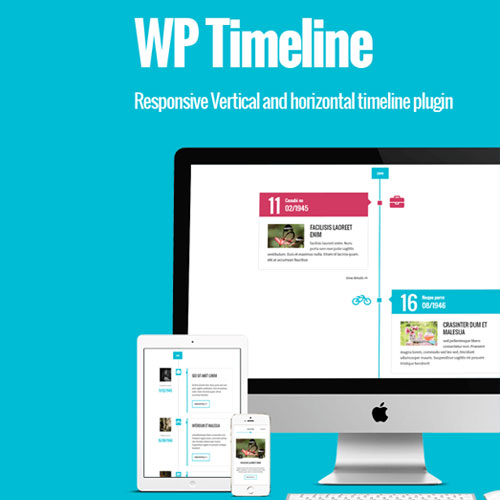 WP Timeline – Responsive Vertical and Horizontal timeline plugin at $3. ...