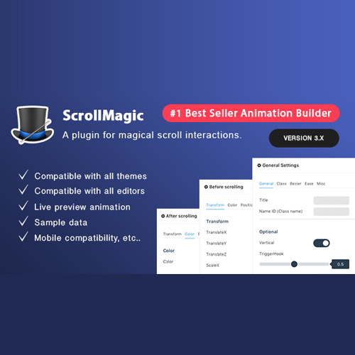 Scroll Magic WordPress – Scrolling Animation Builder Plugin at $3.49 ...