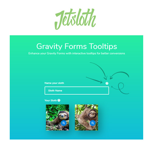 Jetsloth – Gravity Forms Tooltips at $3.49 only - WPSHOP