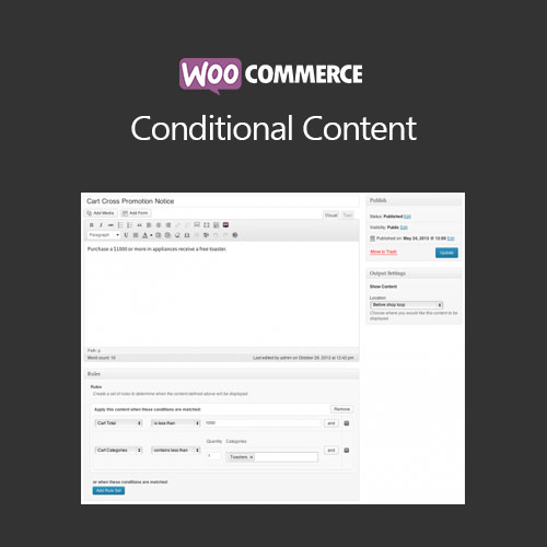 Conditional Content at 3.49 only