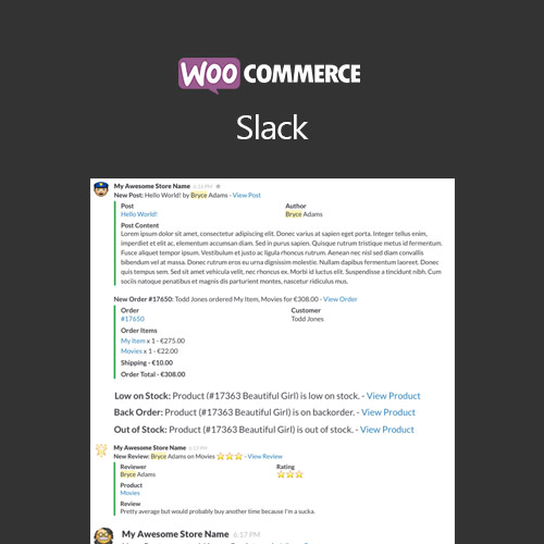 WooCommerce Slack at $3.49 only - WPSHOP