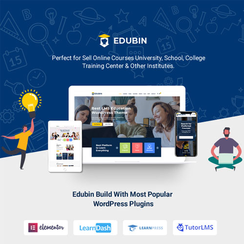 Edubin – Education WordPress Theme at $3.49 only - WPSHOP