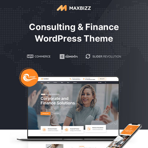 Maxbizz – Consulting & Financial Elementor WordPress Theme at $3.49 ...