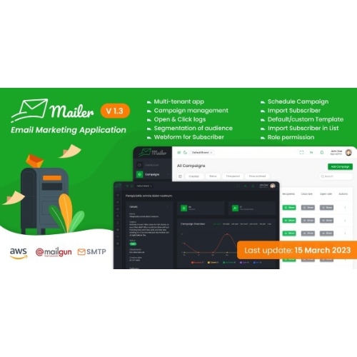 Mailer - Email Marketing Application at $3.49 only - WPSHOP
