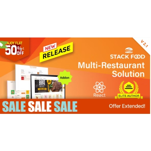 StackFood - React User Website at $3.49 only - WPSHOP