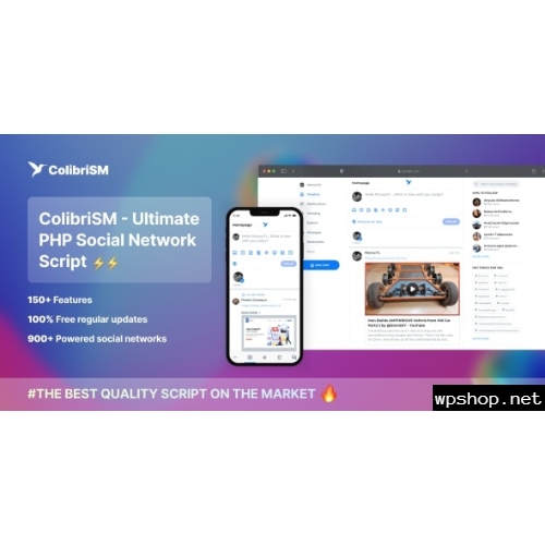 ColibriSM - The Ultimate Social Network PHP Script at $3.49 only - WPSHOP