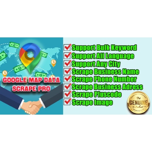 Google Maps Data Scraper Pro With MultiLanguage at 3.49 only