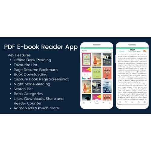 PDF Ebook Reader App + Admin App at 3.49 only