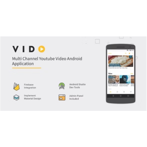 Vido - Android Youtube Multi Channel at $3.49 only - WPSHOP