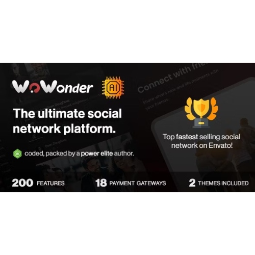 WoWonder - The Ultimate PHP Social Network Platform at $3.49 only - WPSHOP