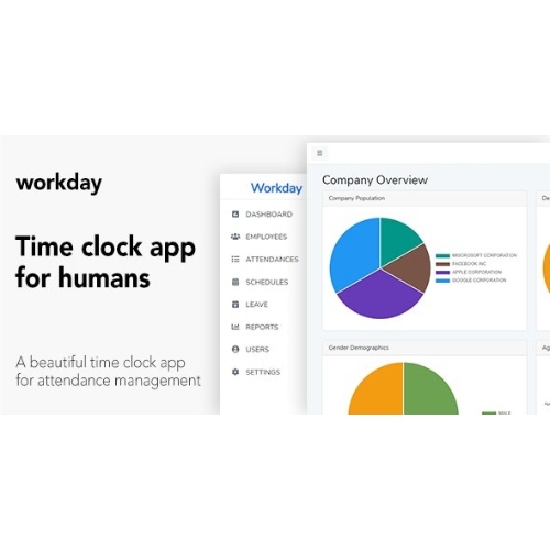 Workday- Time Clock Application For Employees at $3.49 only - WPSHOP