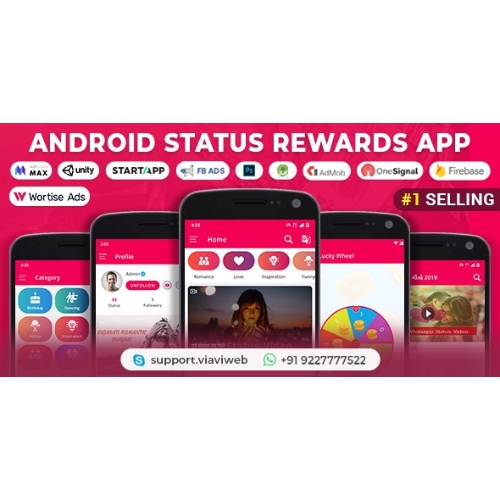 Status Rp App Android Status App With Reward Point (Lucky Wheel, WA Status Saver ...