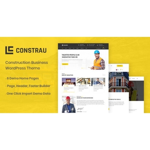 Constrau - Construction Business WordPress Theme at $3.49 only - WPSHOP