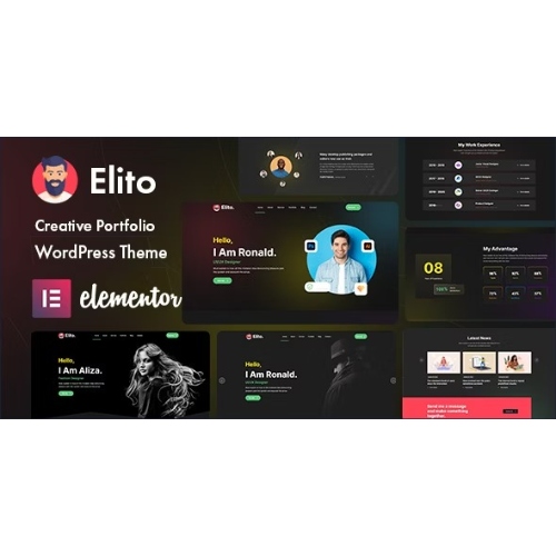 Elito - Creative Portfolio WordPress Theme at $3.49 only - WPSHOP