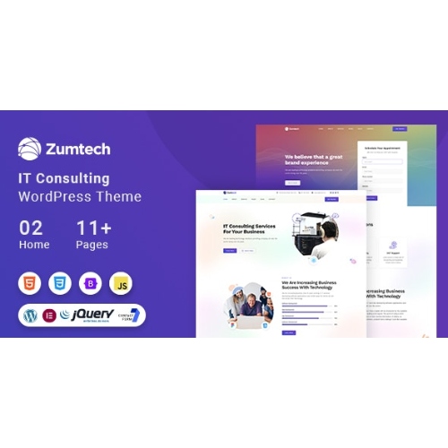 Zumtech IT Solutions & Technology WordPress Theme at $3.49 only - WPSHOP