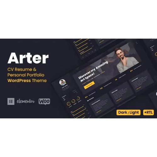 Arter - Personal Portfolio Resume Theme at $3.49 only - WPSHOP