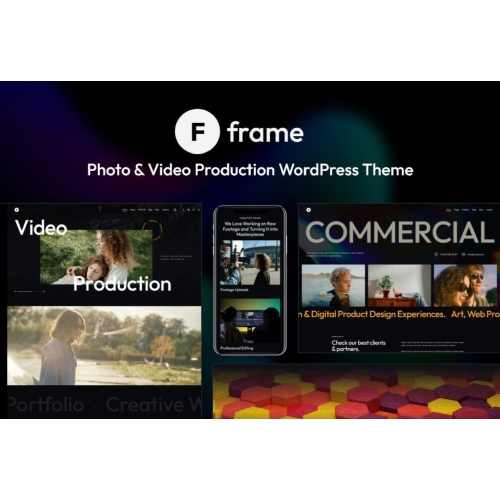 Frame - Photo & Video Production WordPress Theme at $3.49 only - WPSHOP