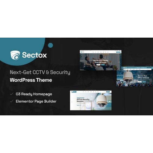 Sectox - CCTV & Security WordPress Theme at $3.49 only - WPSHOP
