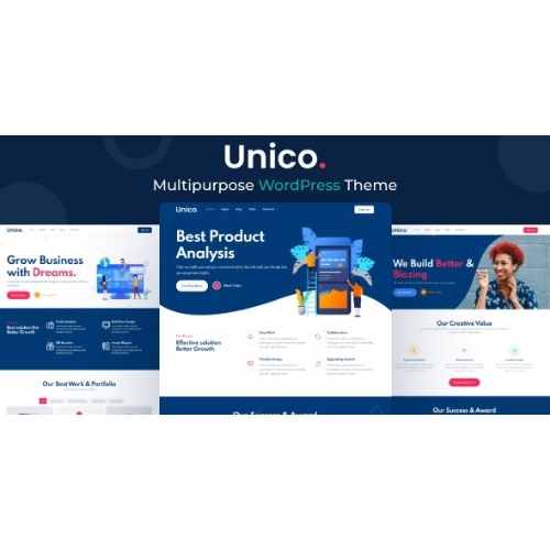 Unico - Multipurpose WordPress Theme at $3.49 only - WPSHOP