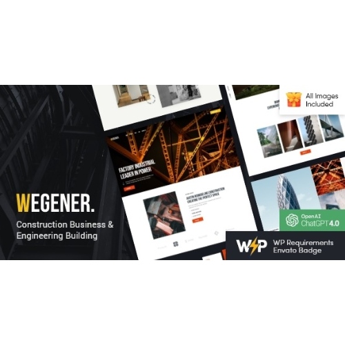 Wegener | Construction Business & Engineering Building WordPress Theme ...