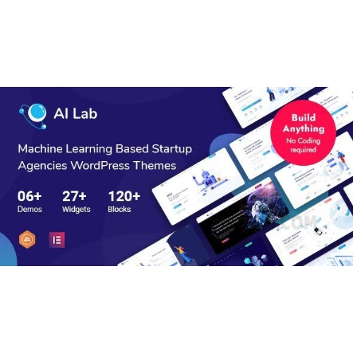 AI Lab Machine Learning WordPress Theme at 3.49 only