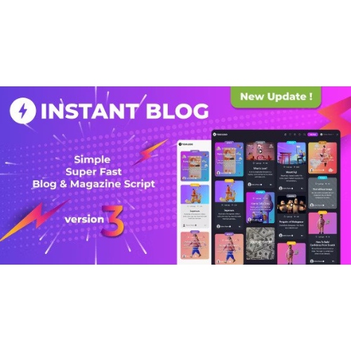 instant blog - fast & simple blog php script