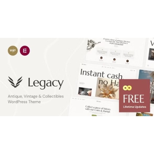 Legacy - Antique, Vintage & Collectibles WordPress Theme at $3.49 only ...