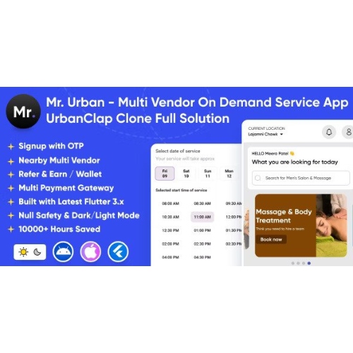 Mr. Urban - Multi Vendor On Demand Home Service App | UrbanClap Clone ...