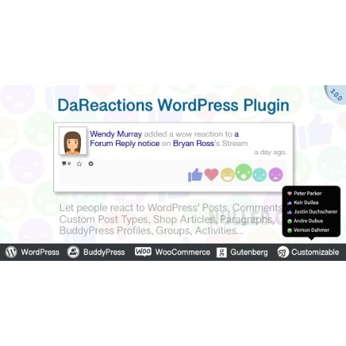 Reactions WordPress Plugin at $3.49 only - WPSHOP