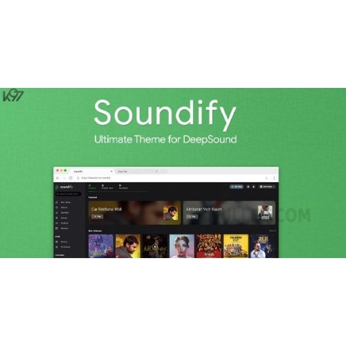 Soundify Mod Soundify - The Ultimate DeepSound Theme at $3.49 only - WPSHOP