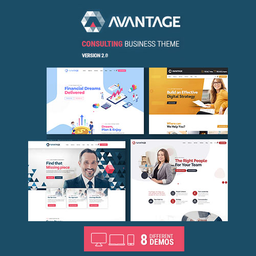 Avantage – Business Consulting WordPress Theme at $3.49 only - WPSHOP