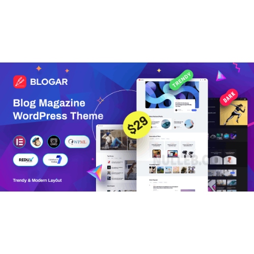 Blogar - Blog Magazine at $3.49 only - WPSHOP