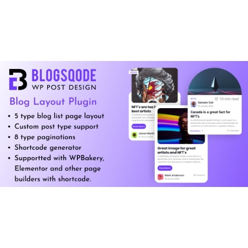 Blog Spot Mod Blog Layout Plugin and News Post Design for WordPress - Blogsqode at $3 ...