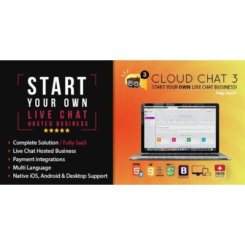 Cloud Chat 3 - SaaS - Live Support Chat Business at $3.49 only - WPSHOP