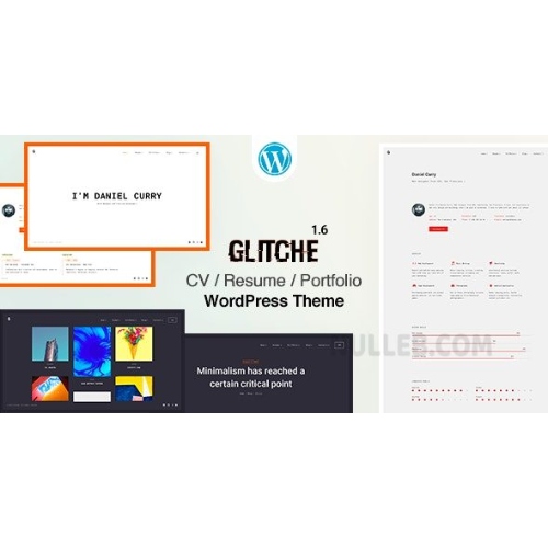 Glitche - Resume WordPress Theme at $3.49 only - WPSHOP