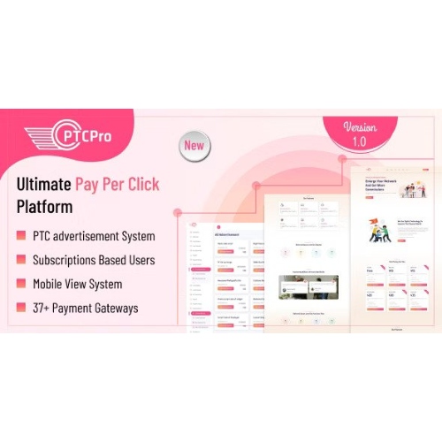 PTC Pro - A Complete Pay Per Click Platform at $3.49 only - WPSHOP