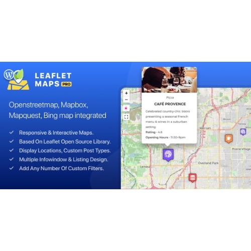 WP Leaflet Maps Pro at $3.49 only - WPSHOP