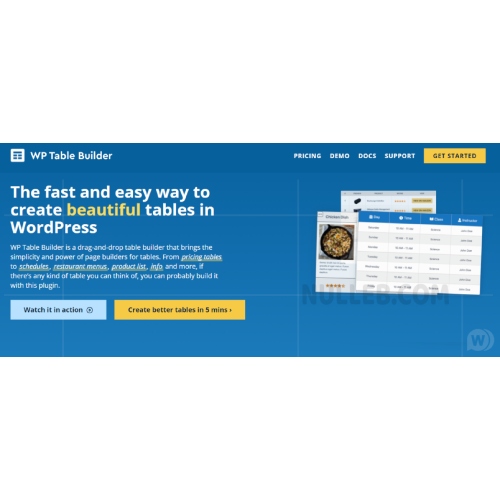 WP Table Builder Pro at $3.49 only - WPSHOP