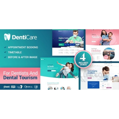DentiCare - Medical & Dentist WordPress Theme at $3.49 only - WPSHOP
